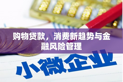 蓬江购物贷款，消费新趋势与金融风险管理