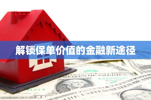 海陵解锁保单价值的金融新途径
