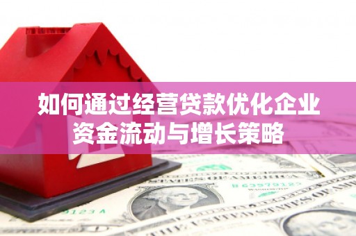 阜平如何通过经营贷款优化企业资金流动与增长策略