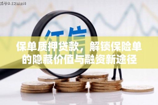 博山保单质押贷款，解锁保险单的隐藏价值与融资新途径