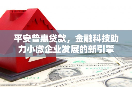 西昌平安普惠贷款，金融科技助力小微企业发展的新引擎