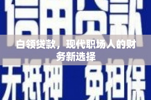 港南白领贷款，现代职场人的财务新选择