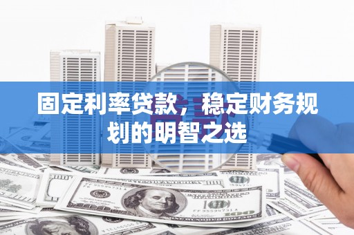 夏县固定利率贷款，稳定财务规划的明智之选