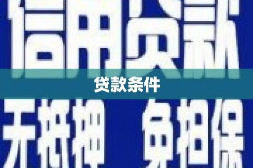 延平贷款条件
