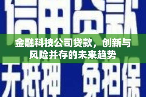 右江金融科技公司贷款，创新与风险并存的未来趋势