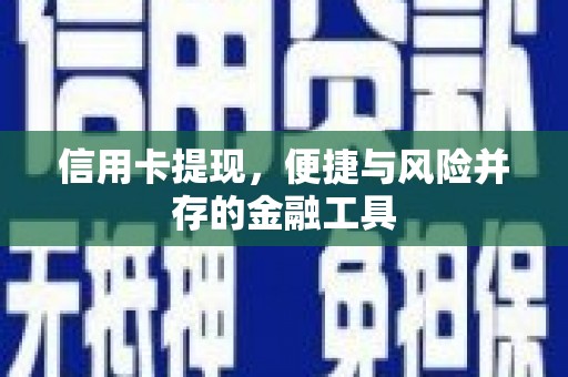 秀林信用卡提现，便捷与风险并存的金融工具