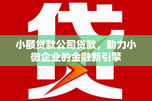 莺歌小额贷款公司贷款，助力小微企业的金融新引擎